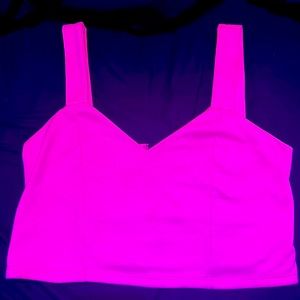 Hot pink crop top